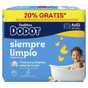 Toallitas para Bebé Dodot 208 Ud.