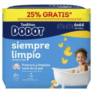 Toallitas para Bebé Dodot 384 Ud.
