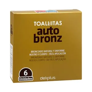 Toallitas Rostro y Cuerpo Autobronceadoras Deliplus Monodosis 6 UD