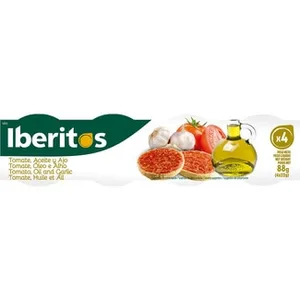 Tomate Concentrado con Ajo y Aceite de Oliva Virgen Pack 4 Iberitos