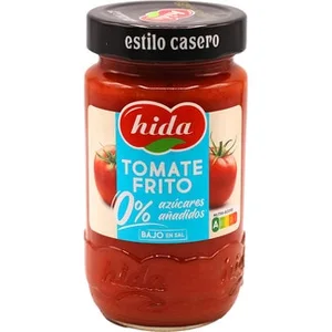 Tomate Frito 0% Azúcares Añadidos sin Gluten  Hida 350 G