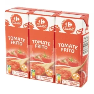 Tomate Frito Classic Carrefour Pack 3 Briks de 215 G.