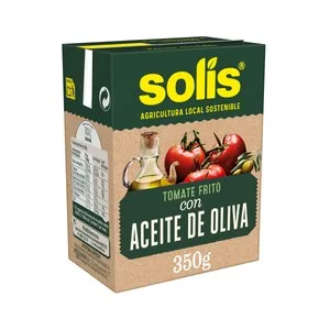 Solís  Tomate Frito con Aceite de Oliva en  Brik de 350 G. 400 G