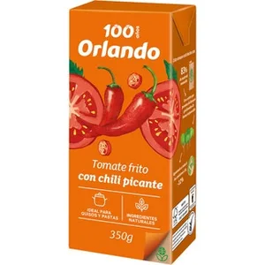 Tomate Frito con Chili Picante  Orlando 350 G