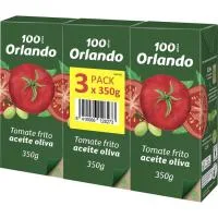 Tomate Frito en Aceite de Oliva Orlando, Pack 3x350 G