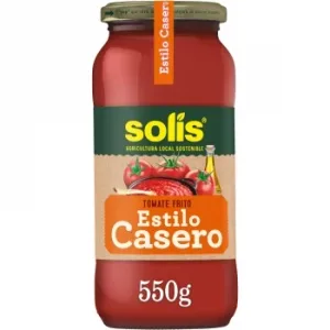 Tomate Frito Estilo Casero Solís sin Gluten Tarro 550 G.