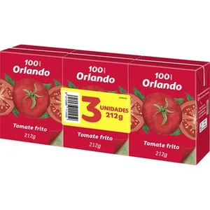 Tomate Frito sin Gluten Pack 6  Orlando 212 G