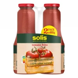 Tomate Frito Solís sin Gluten Pack 2 Tarros de 460 G.