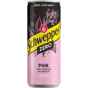 Tónica Rosa 100% Aromas Naturales  Schweppes Zero 33 CL