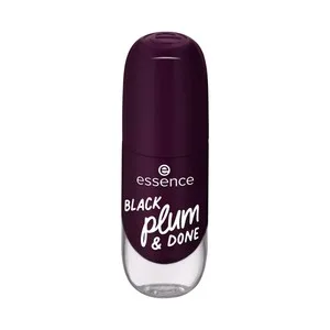 Essence Tono 84 Black Plum & Done, Ciruela Oscura Esmalte de Uñas de Secado Rápido y Acabado Brillante.