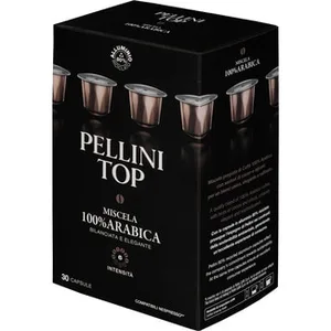 Top Café Mezcla 100% Arábica Intensidad 6 Compatibles con Máquinas Nespresso Pellini