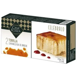 Casa Eceiza Torrija Carameliza Hecha con Pan Brioche Casa Eceiza 2 X 100 G. 200 G
