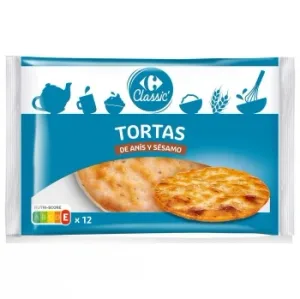 Torta de Anís y Sésamo Carrefour Classic 400 G.