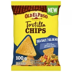 Tortilla Chips con Sal de Mar Old el Paso sin Gluten 100 G.