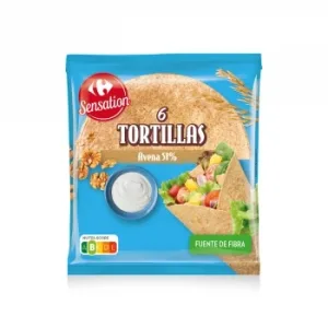 Tortilla de Avena Sensation Carrefour 360 G.