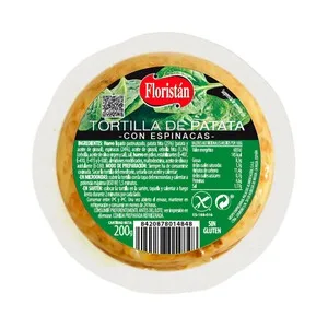 Floristán Tortilla de Patata con Espinacas, Lista para Calentar y Comer 200 G.