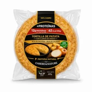 Tortilla de Proteínas con Cebolla Casero y Nature 600 G.
