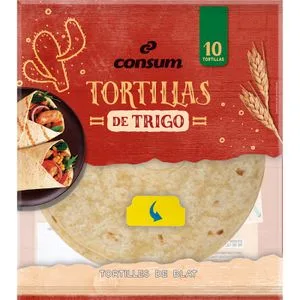 Tortilla de Trigo 10 Unidades 360 Gr