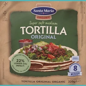 Tortilla Ecológica Super Tierna  Santa Maria 320 G