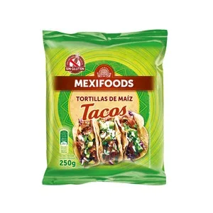 Mexifoods Tortillas de Maíz Mexifoods Tacos.10 Uds. 250 G..