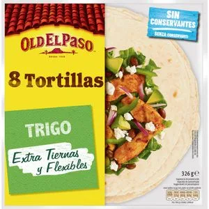 Tortillas de Trigo Paquete 8 Unidades 326 Gr
