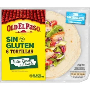 Tortillas Extra Tiernas sin Gluten 6 Unidades OLD el Paso