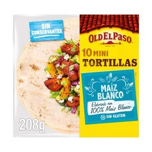 OLD el Paso Mini Tortillas Maíz Blanco 10 u 8x208 G.