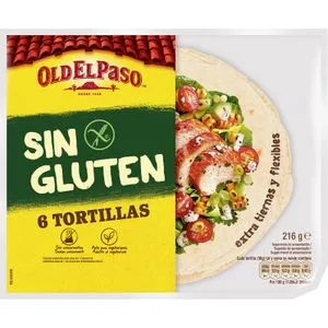 Tortillas sin Gluten 6 Unidades 216 Gr