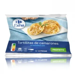Tortillita Camarón Congelado Extra Carrefour 350 G.