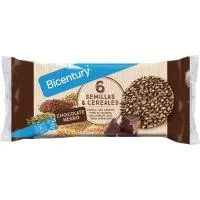 Tortita de Choco Negro-semillas-cereal Bicentury, Paquete 112 G