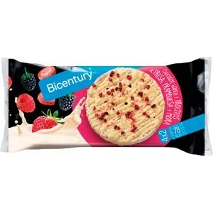 Tortitas Arroz Chocolate Blanco y Frutos Rojos 132 Gr