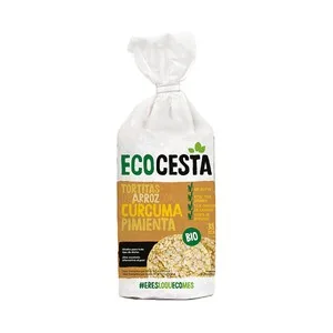 Ecocesta Tortitas de Arroz con Cúrcuma y Pimienta Ecológicas 115 G.