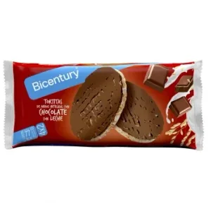 Tortitas de Arroz Integrales con Chocolate y Leche Bicentury 130 G.