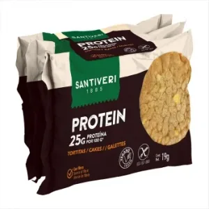 Tortitas de Lentejas y Maíz 25% Proteína Protein Santiveri sin Gluten 57 G.