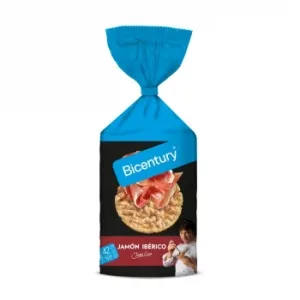 Tortitas de Maíz Sabor Jamón Ibérico Bicentury 124 G.