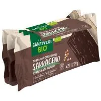 Tostadas de Trigo Sarraceno, Choco Negro Santiveri, Paquete 57 G
