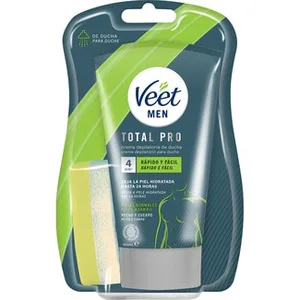 Total Pro Crema Depilatoria de Ducha Masculina para Pecho y Cuerpo para Pieles Normales Veet MEN