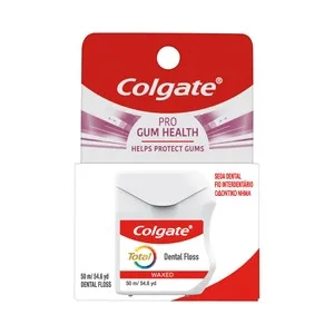 Colgate Total Pro Encías Sanas Seda Dental para el Cuidado de Dientes y Encías 50 M.