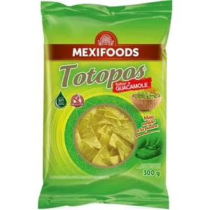 Totopos Sabor Guacamole sin Gluten Mexifoods