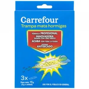 Trampa Mata Hormigas Carrefour Pack de 3 Unidades de 5 G.