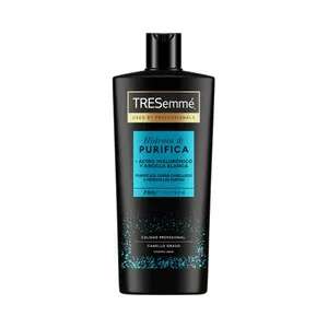 Tresemmé Hidrata & Purifica Champú con Ácido Hialurónico y Arcilla Blanca, para Cabellos Grasos 685 Ml.