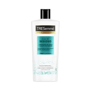 Tresemmé Liso & Sedoso Acondicionador con Proteína de Seca y Aceite de Argán, para Cabellos Secos o Encrespados 685 Ml.
