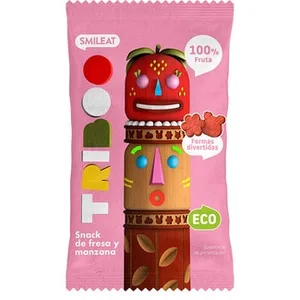 Triboo Snacks de Fresa y Manzana 100% Fruta Ecológico desde 3 Años  Smileat 25 G