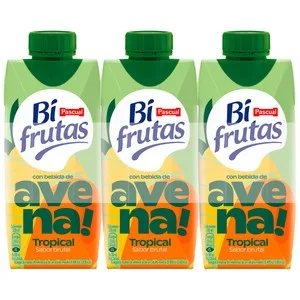 Bifrutas Tropical Bebida de Avena y Zumo de Frutas 3 X 330 Ml.