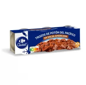 Trozos de Calamar en Salsa Marinera Classic Carrefour sin Gluten 165 G.