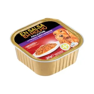 Trozos en Salsa Perro Adulto Delikuit con Ternera, Pavo y Verduras 0.3 KG