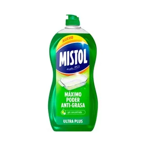 Mistol Ultra Plus Detergente Concentrado Lavavajillas a Mano 950 Ml.