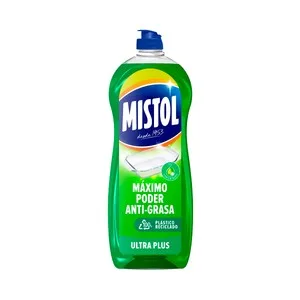 Mistol Ultra Plus Detergente Concentrado Lavavajillas a Mano 650 Ml.