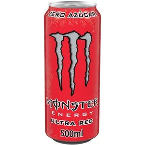Ultra Red Bebida Energética Sabor Arándanos con Taurina y Ginseng Monster Energy
