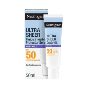 Neutrogena Ultra Sheer Protector Solar Invisible con Acción Anti Edad y FPS 50 (muy Alto) 50 Ml.